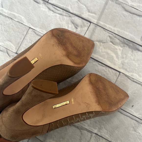 LOISE et CIE LEATHER ANKLE BOOTIES pointy toe SIZE 10M/42 tan - Picture 8 of 12